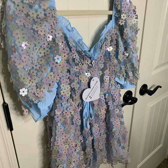 NWT BuddyLove sequin minidress size L - Picture 3 of 4